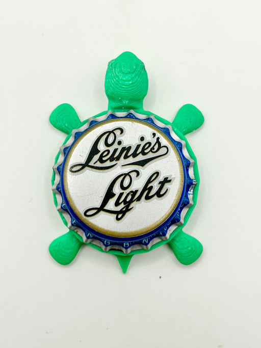 Leinenkugel's Light - Bottle Cap Magnet Turtle Shell Shocked Art