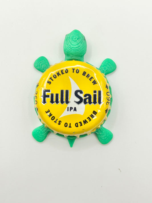 Full Sail IPA (Yellow) - Bottle Cap Magnet Turtle