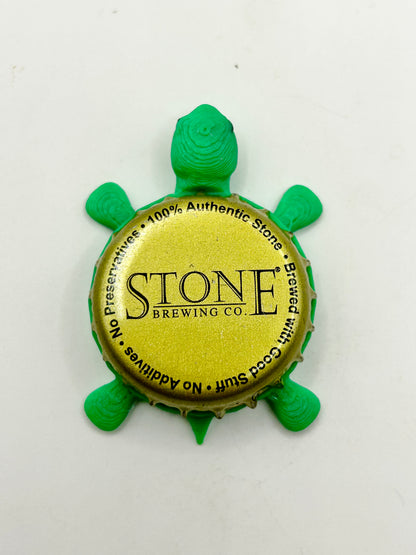 Stone Brewing (Vintage) - Bottle Cap Magnet Turtle Shell Shocked Art