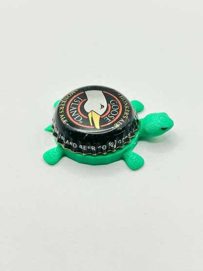 Goose Island Honkers Ale (Large Goose) - Bottle Cap Magnet Turtle Shell Shocked Art