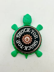 Shock Top (Brown) - Bottle Cap Magnet Turtle Shell Shocked Art