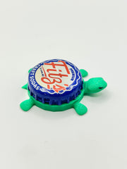 Fitz’s Craft Sodas - Bottle Cap Magnet Turtle Shell Shocked Art