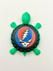 Grateful Dead - Bottle Cap Magnet Turtle Shell Shocked Art