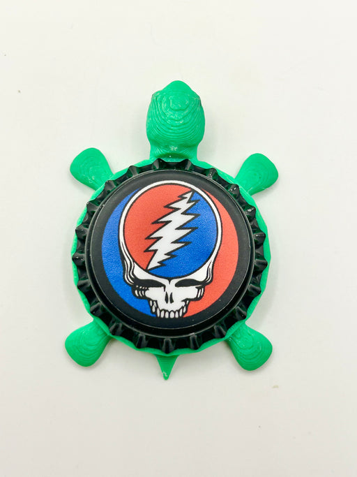 Grateful Dead - Bottle Cap Magnet Turtle Shell Shocked Art