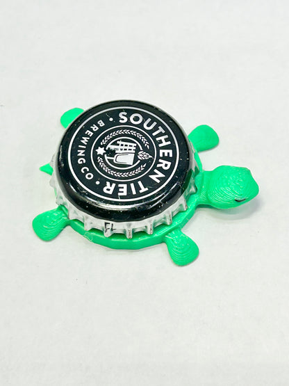 Southern Tier Brewing - Bottle Cap Magnet Turtle Shell Shocked Art