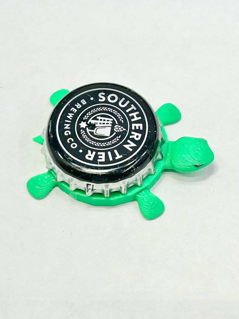 Southern Tier Brewing - Bottle Cap Magnet Turtle Shell Shocked Art
