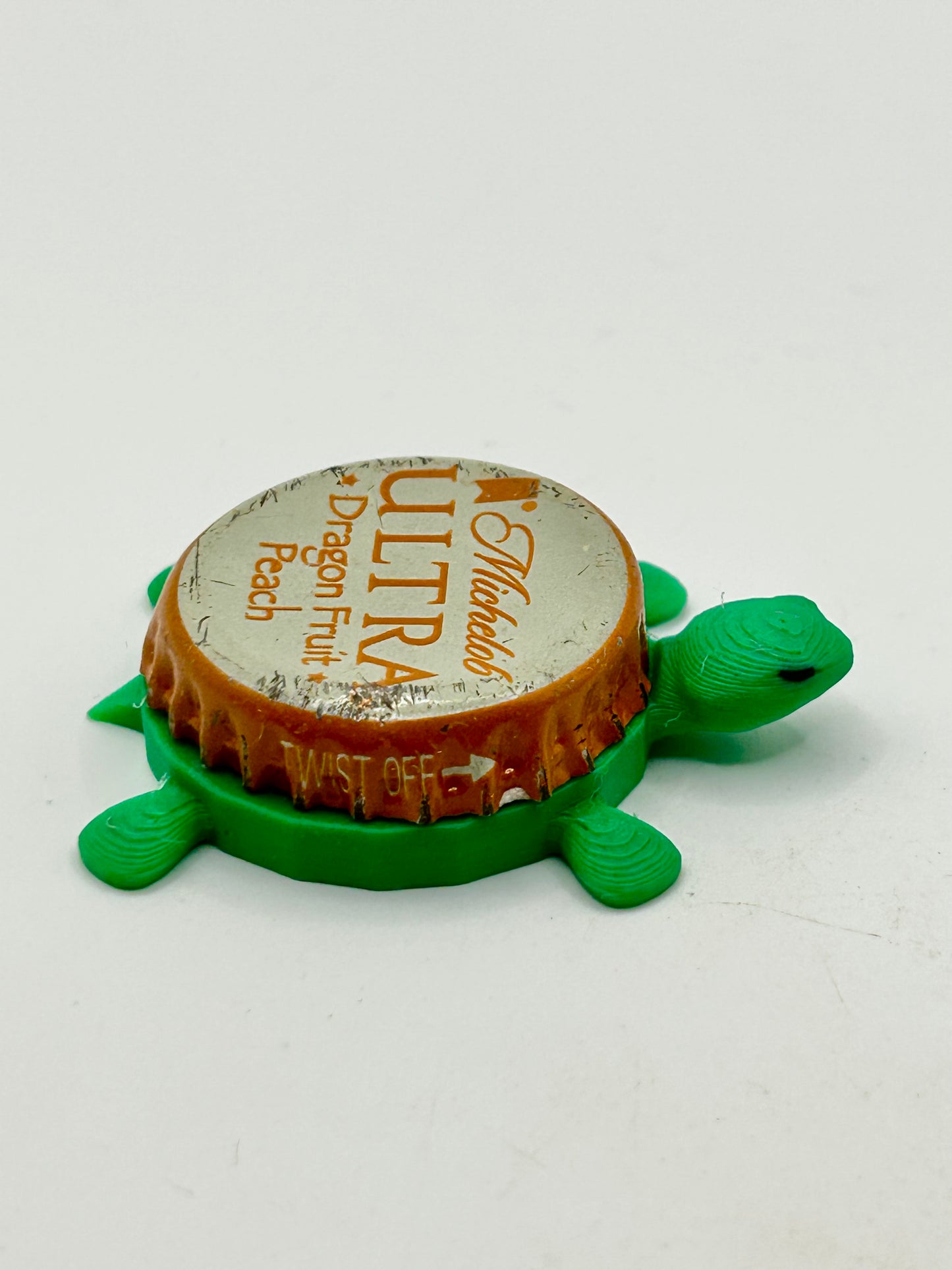 Michelob Ultra Dragon Fruit Peach - Bottle Cap Magnet Turtle