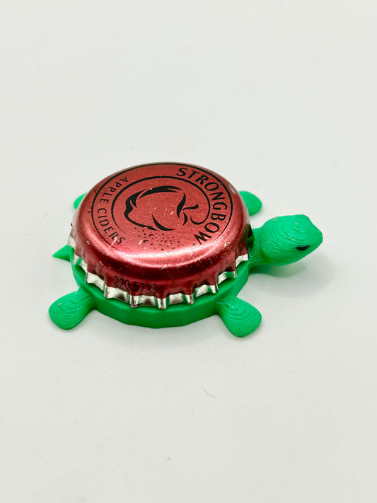 Strongbow Apple Cider (Red) - Bottle Cap Magnet Turtle