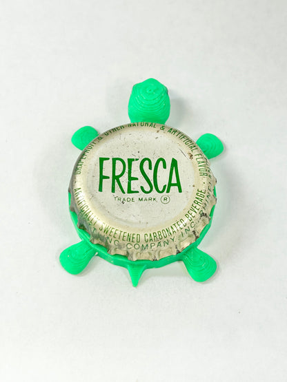Fresca (Vintage) - Bottle Cap Magnet Turtle Shell Shocked Art