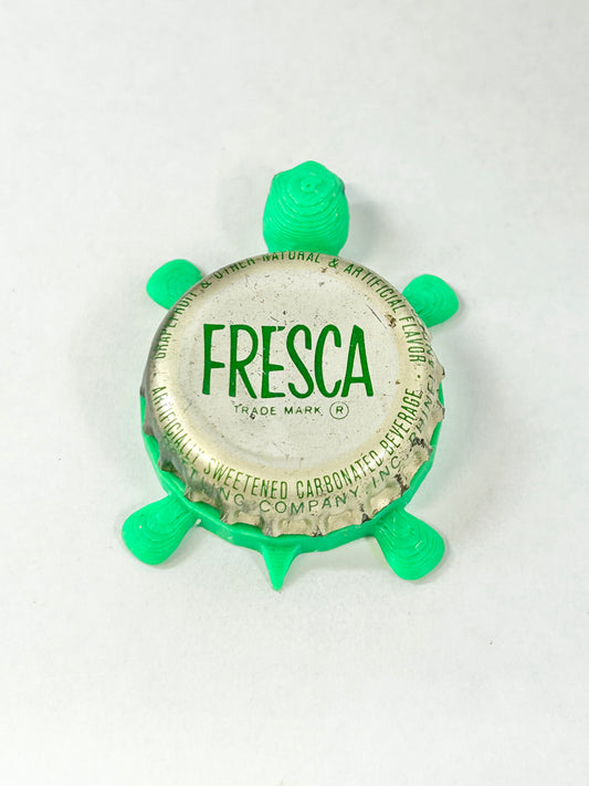 Fresca (Vintage) - Bottle Cap Magnet Turtle