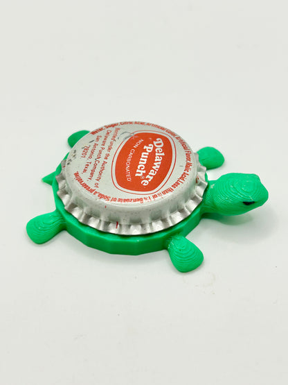 Delaware Punch - Bottle Cap Magnet Turtle Shell Shocked Art