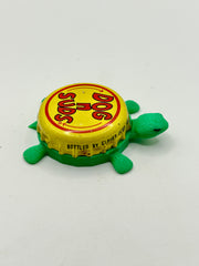 Dog N Suds - Bottle Cap Magnet Turtle Shell Shocked Art