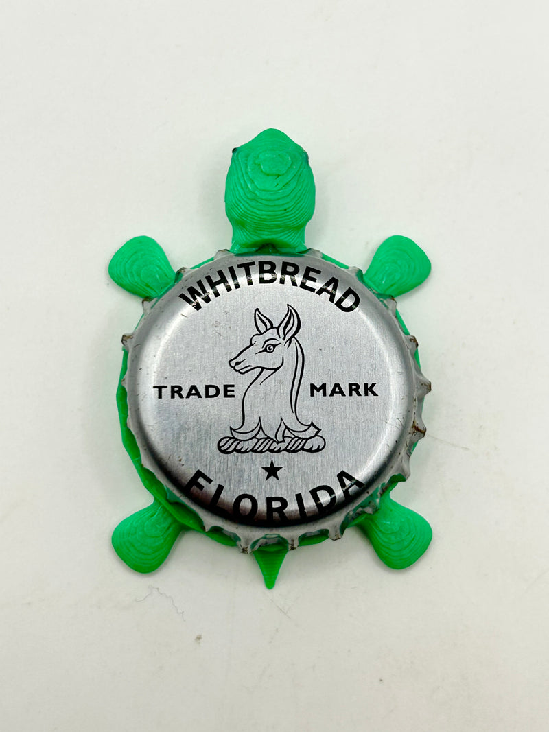 Whitbread Brewing - Bottle Cap Magnet Turtle Shell Shocked Art