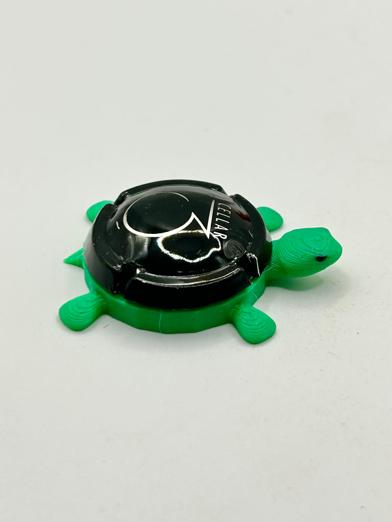 Cellar 3 Wine - Bottle Cap Magnet Turtle Shell Shocked Art