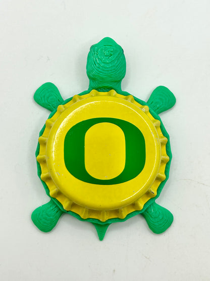 Oregon Ducks - Bottle Cap Magnet Turtle Shell Shocked Art