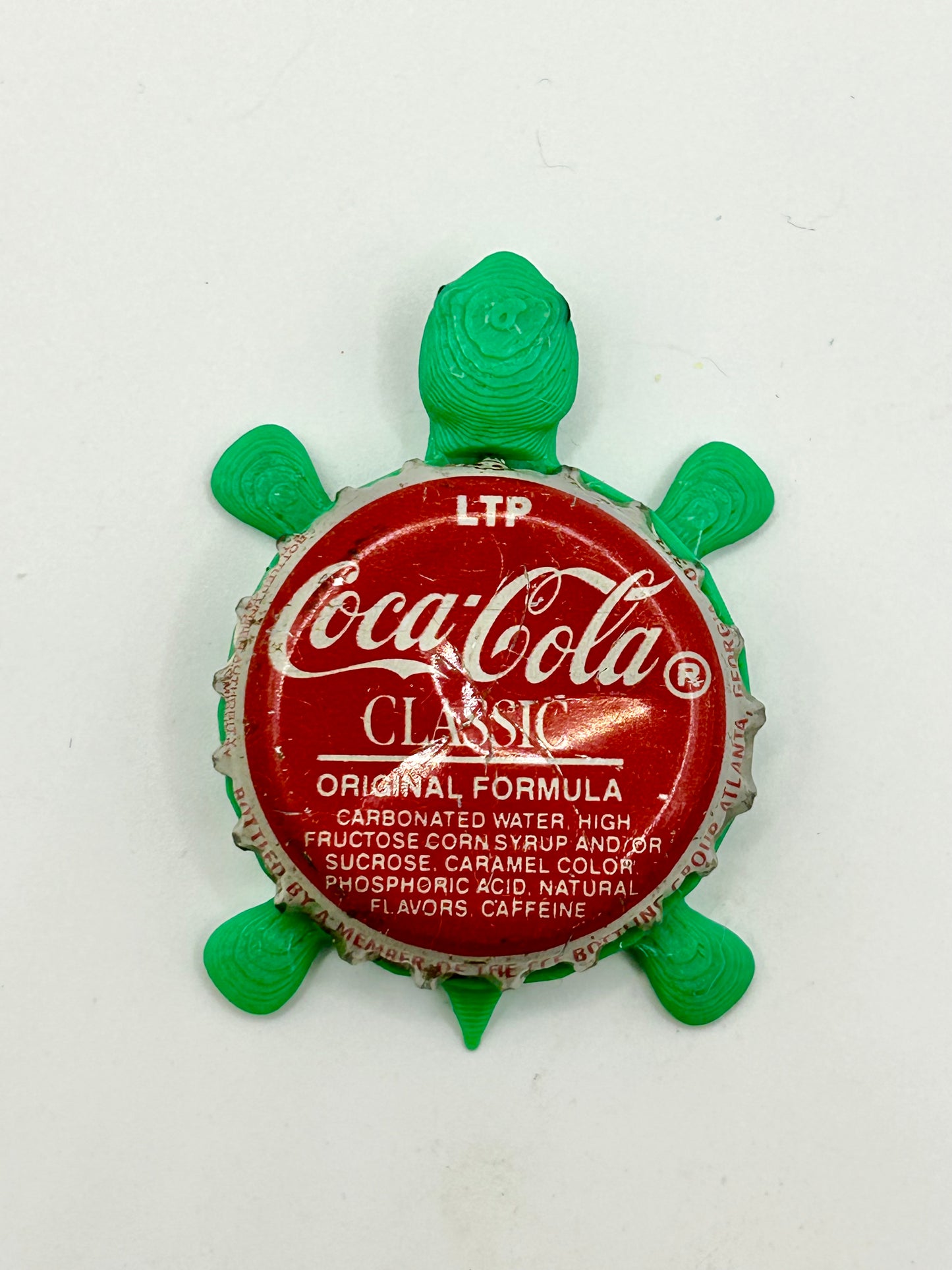 Coca Cola Classic - Bottle Cap Magnet Turtle