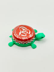 Coca Cola Thailand International (Red) - Bottle Cap Magnet Turtle Shell Shocked Art