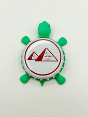 Pyramid Brewing (White and Red) - Bottle Cap Magnet Turtle Shell Shocked Art