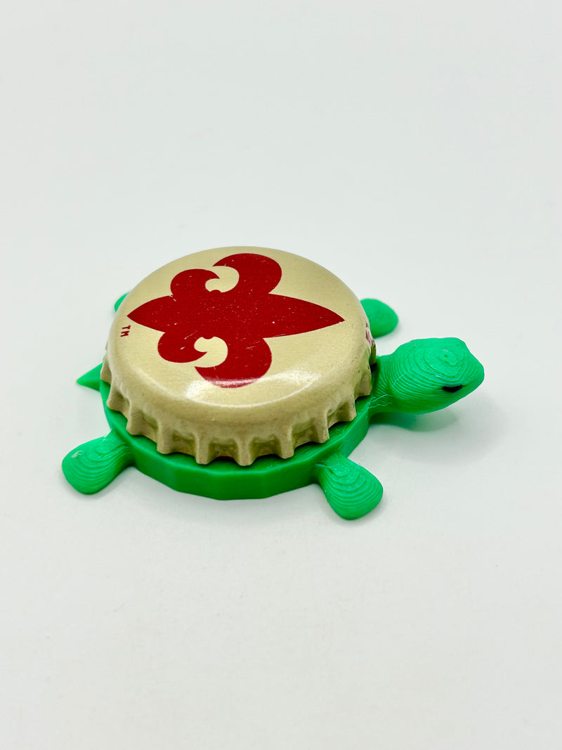 Bayou Teche Brewing (Beige) - Bottle Cap Magnet Turtle Shell Shocked Art