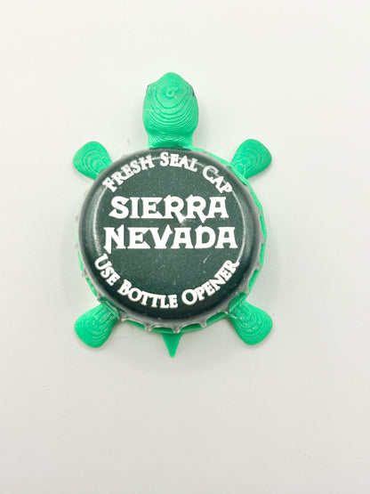 Sierra Nevada (Dark Green)- Bottle Cap Magnet Turtle Shell Shocked Art