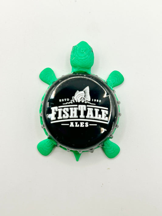 Fish Tale Ales - Bottle Cap Magnet Turtle