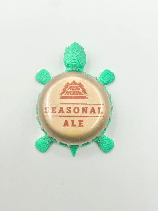 Red Hook Seasonal Ale - Bottle Cap Magnet Turtle