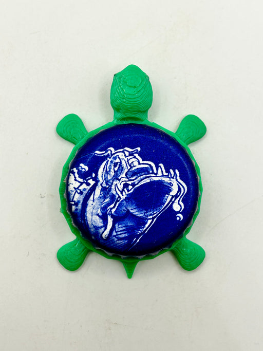 Wild Blue - Blueberry Lager - Blue Dawg Brewing - Bottle Cap Magnet Turtle Shell Shocked Art