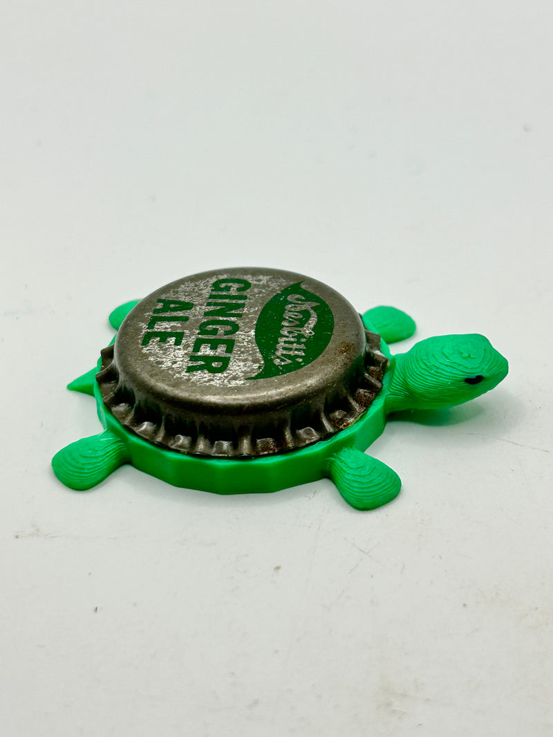 Nesbitt’s Ginger Ale Soda (Vintage) - Bottle Cap Magnet Turtle Shell Shocked Art