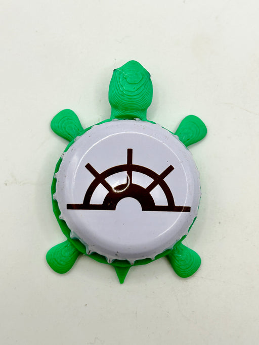 Rivertown Brewing (Logo Only) - Bottle Cap Magnet Turtle Shell Shocked Art