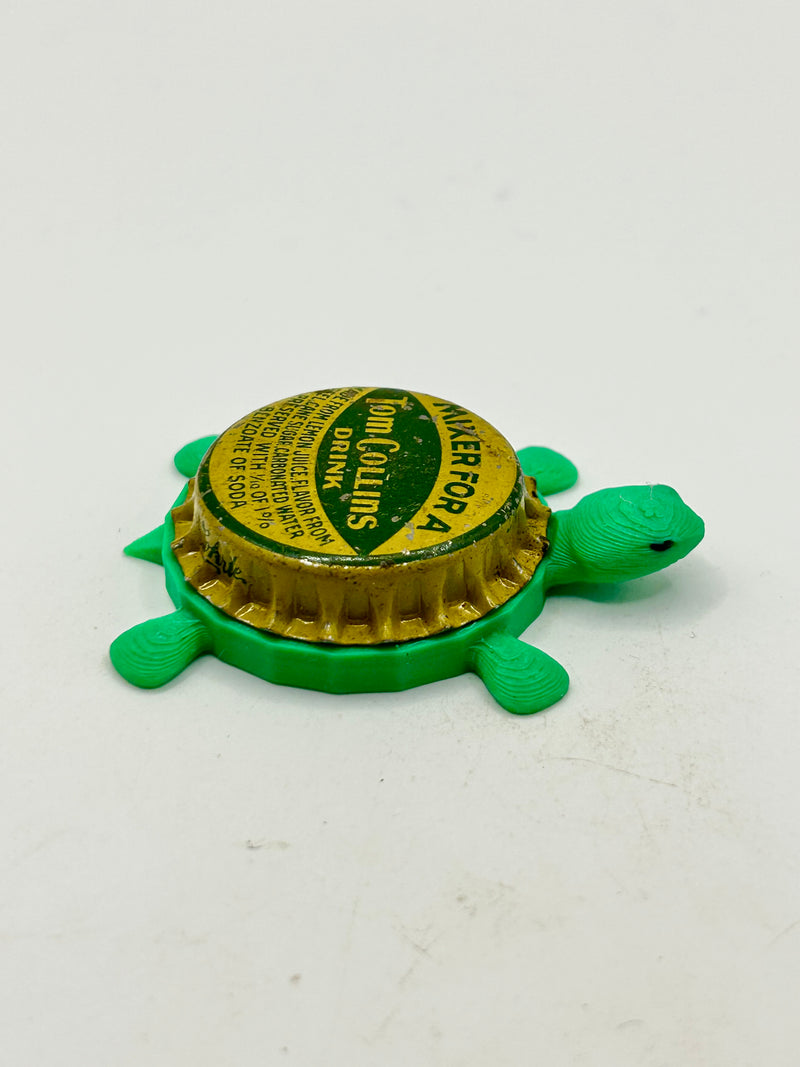 Tom Collins Mixer (Vintage) - Bottle Cap Magnet Turtle Shell Shocked Art