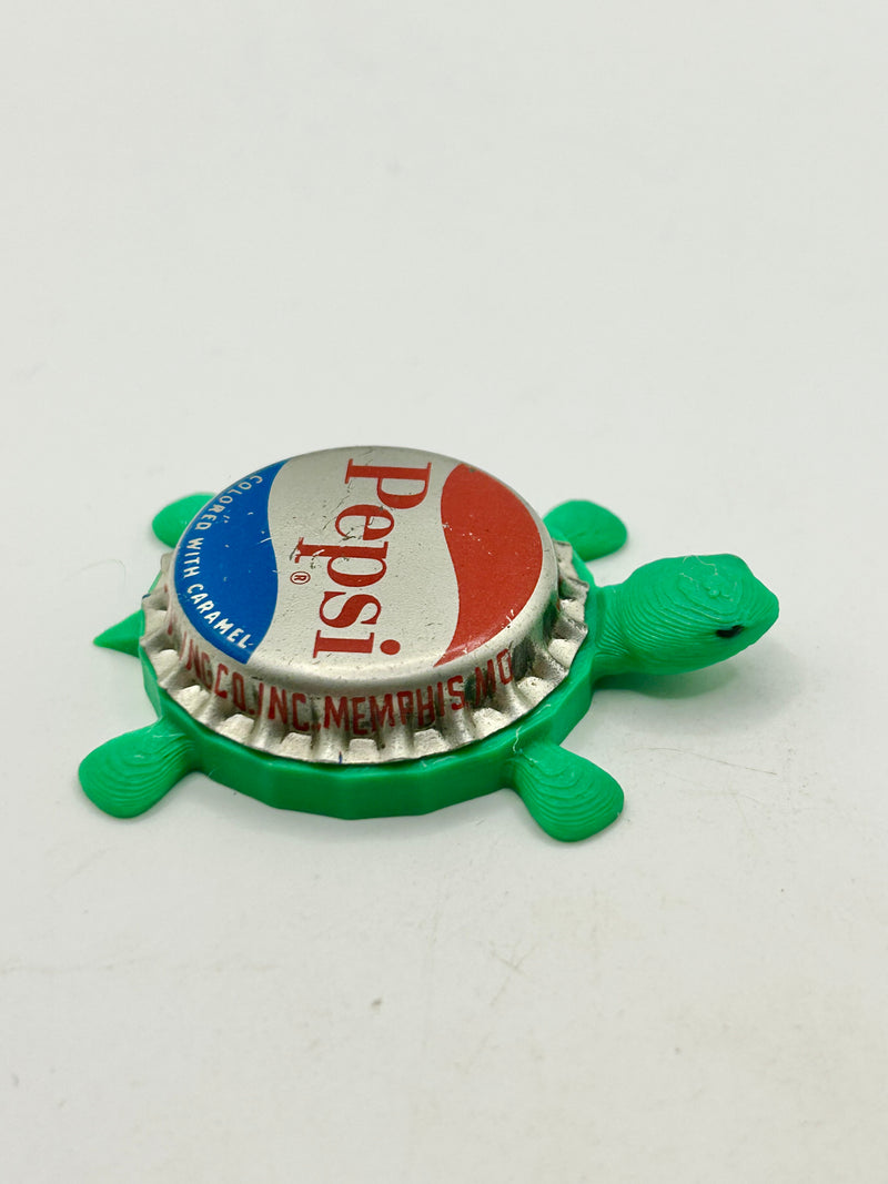 Pepsi (Vintage) - Bottle Cap Magnet Turtle Shell Shocked Art