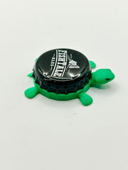 Fish Tale Ales - Bottle Cap Magnet Turtle Shell Shocked Art