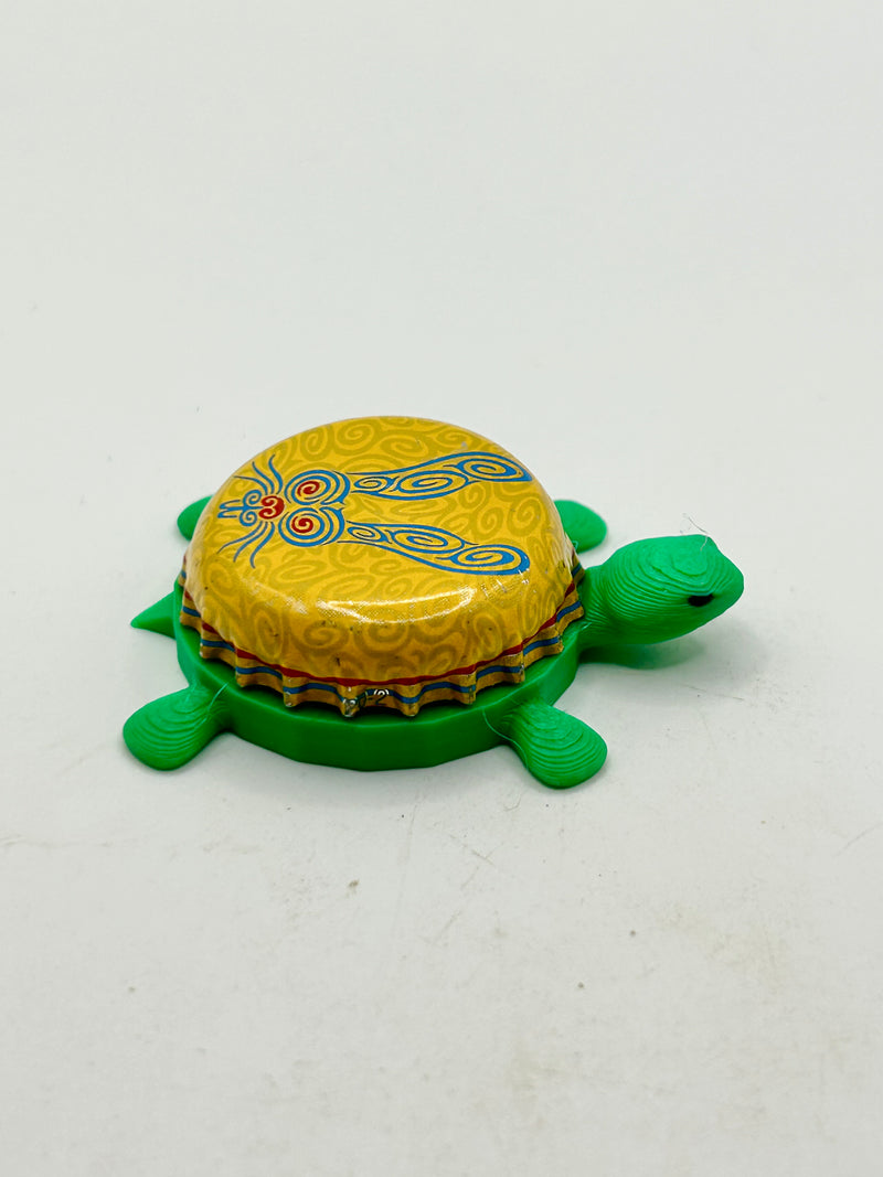 Five Rabbit Brewing - Bottle Cap Magnet Turtle Shell Shocked Art