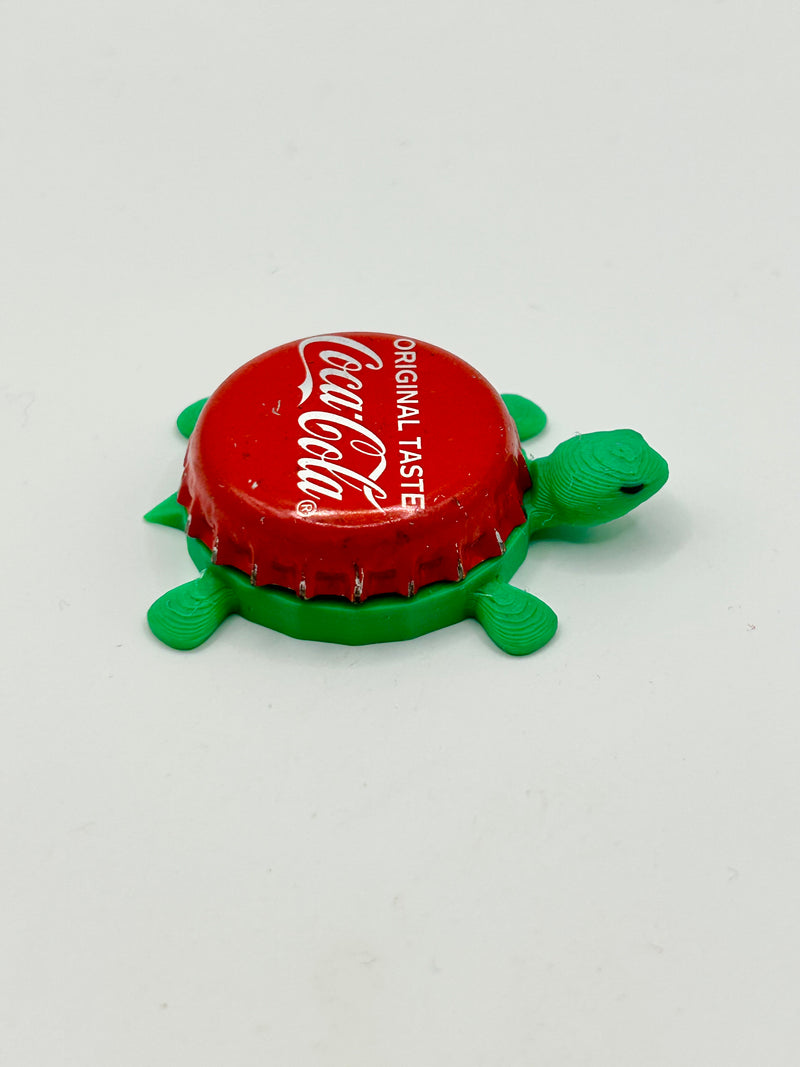 Coca Cola (Original Taste) - Bottle Cap Magnet Turtle Shell Shocked Art