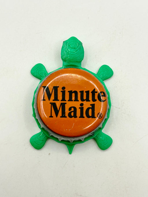 Minute Maid (Vintage) - Bottle Cap Magnet Turtle Shell Shocked Art