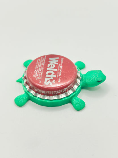 Welch’s Strawberry Soda (Vintage) - Bottle Cap Magnet Turtle Shell Shocked Art