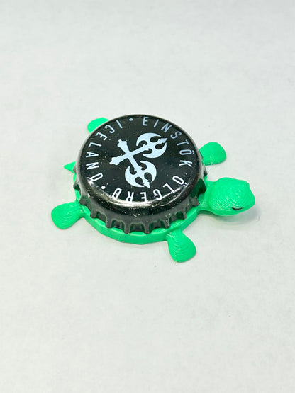 Einstok Olgerd (Iceland) - Bottle Cap Magnet Turtle Shell Shocked Art