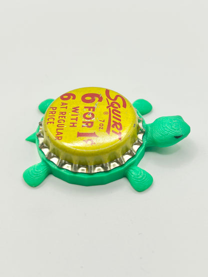 Squirt Soda (Vintage 6 for 1 Cent) - Bottle Cap Magnet Turtle Shell Shocked Art