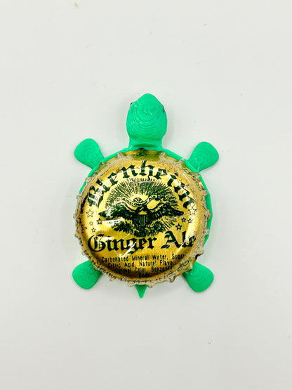 Blenheim Ginger Ale Soda (Gold) - Bottle Cap Magnet Turtle Shell Shocked Art