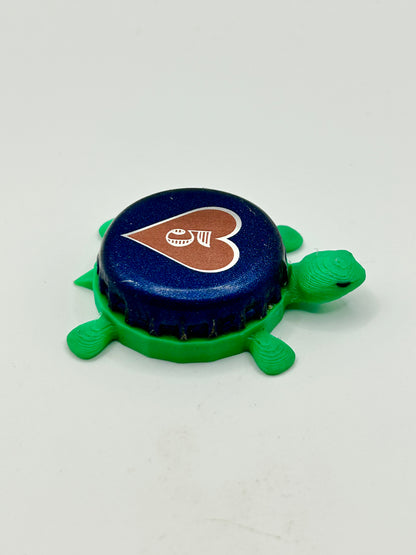 Labatt 5 Hearts Prohibition Series (Bourbon Barrel Ale) - Bottle Cap Magnet Turtle Shell Shocked Art