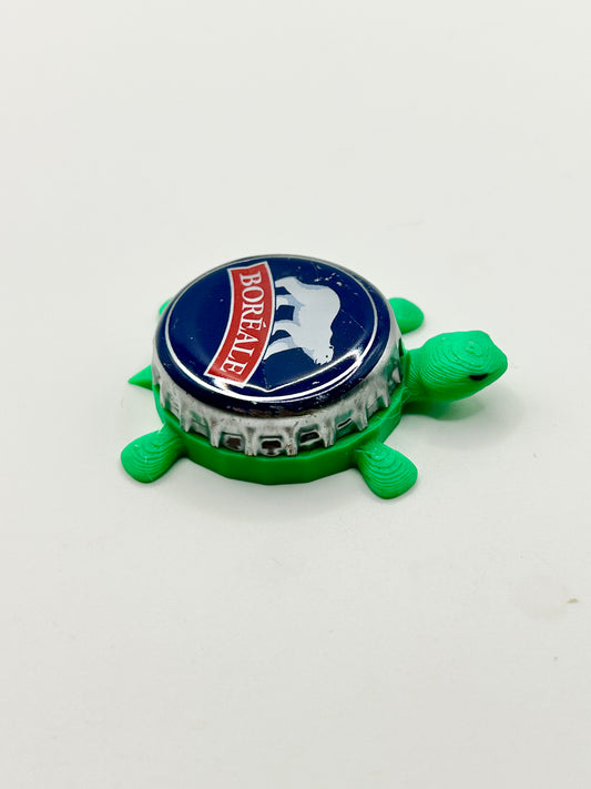 Boreale Beer (Red) - Bottle Cap Magnet Turtle