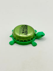Saucony Creek Brewing - Bottle Cap Magnet Turtle Shell Shocked Art