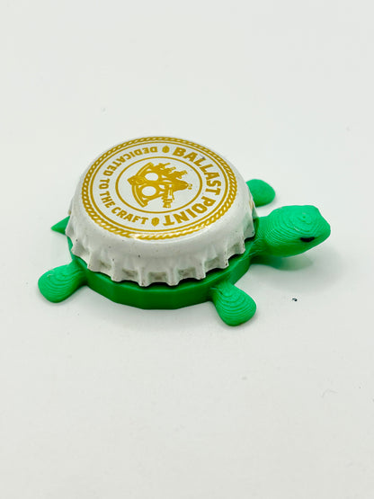 Ballast Point (Yellow) - Bottle Cap Magnet Turtle Shell Shocked Art