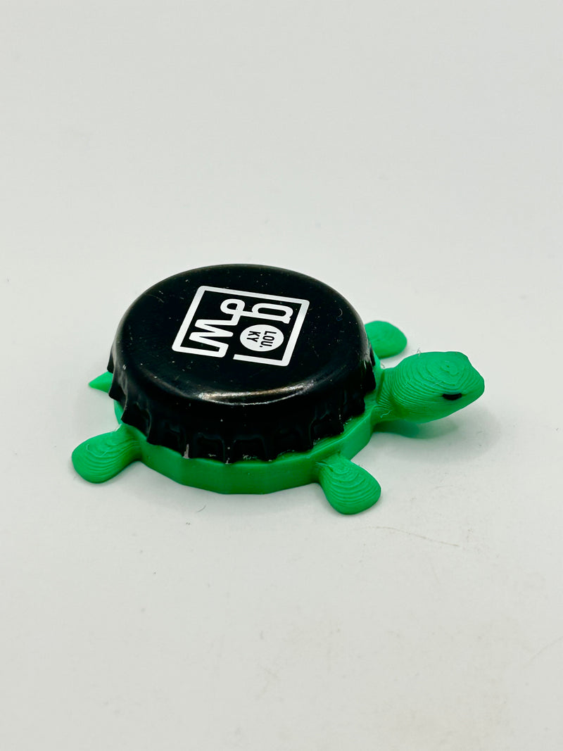 Goodwood Brewing - Bottle Cap Magnet Turtle Shell Shocked Art