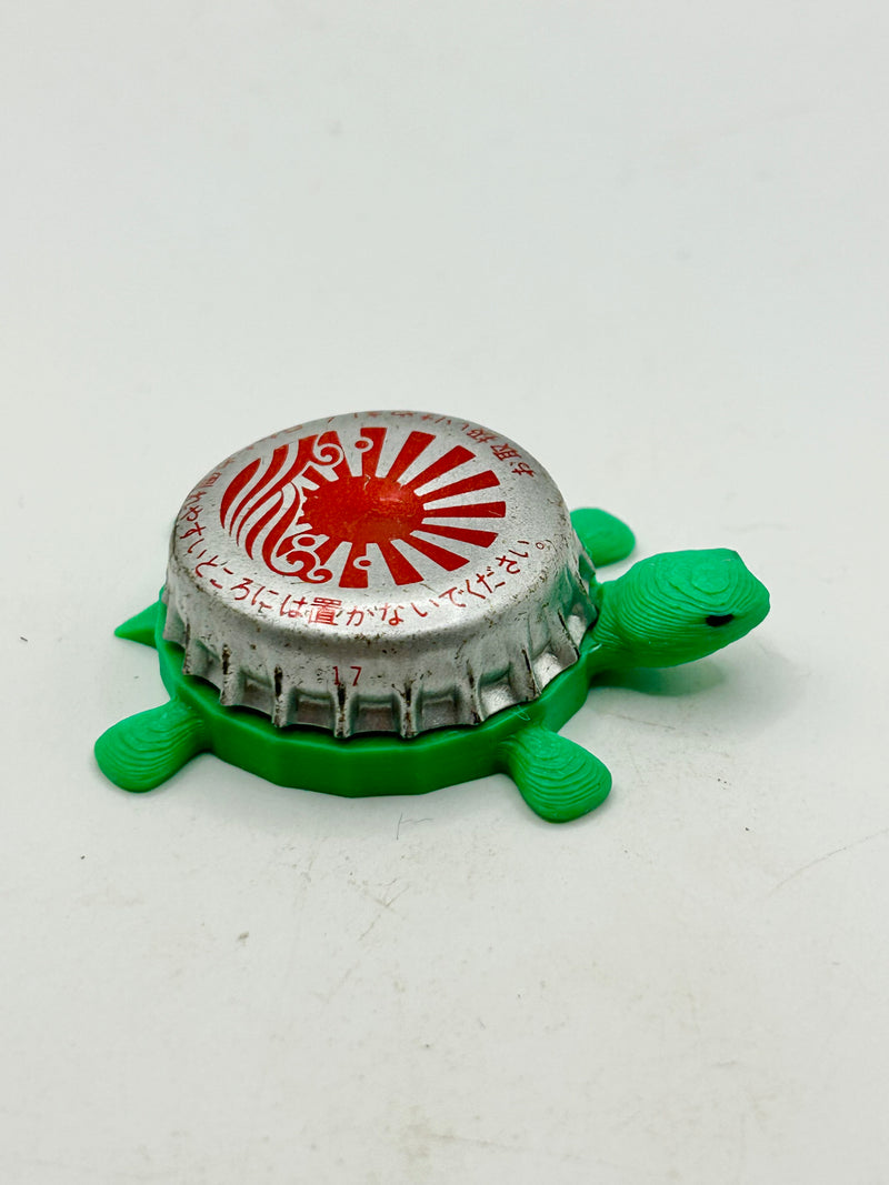 Upper Hand Brewing - Bottle Cap Magnet Turtle Shell Shocked Art