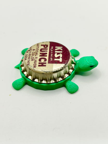 Kist Punch - Bottle Cap Magnet Turtle Shell Shocked Art