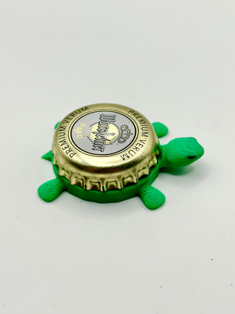 Warsteiner Premium Verum - Bottle Cap Magnet Turtle Shell Shocked Art