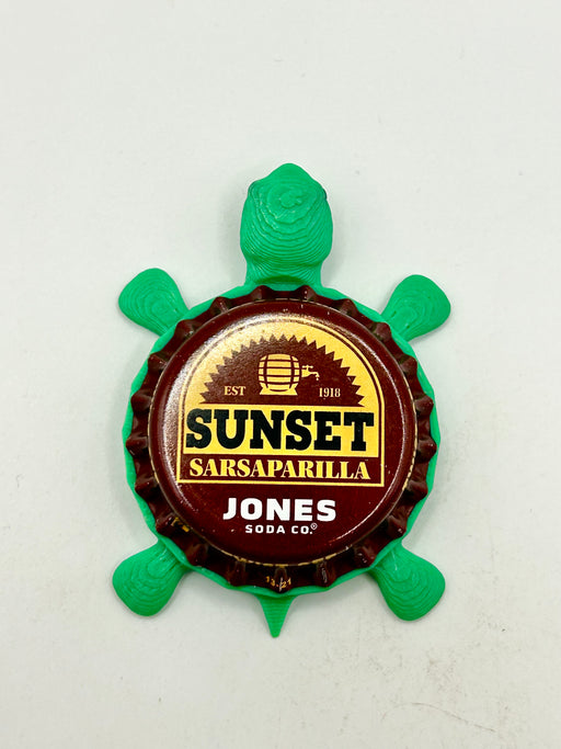 Sunset Sarsaparilla (Fallout) -Jones Soda - Bottle Cap Magnet Turtle Shell Shocked Art