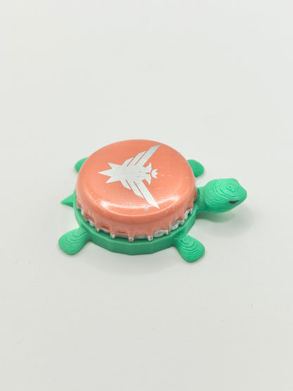 Smirnoff Eagle (Peach) - Bottle Cap Magnet Turtle Shell Shocked Art