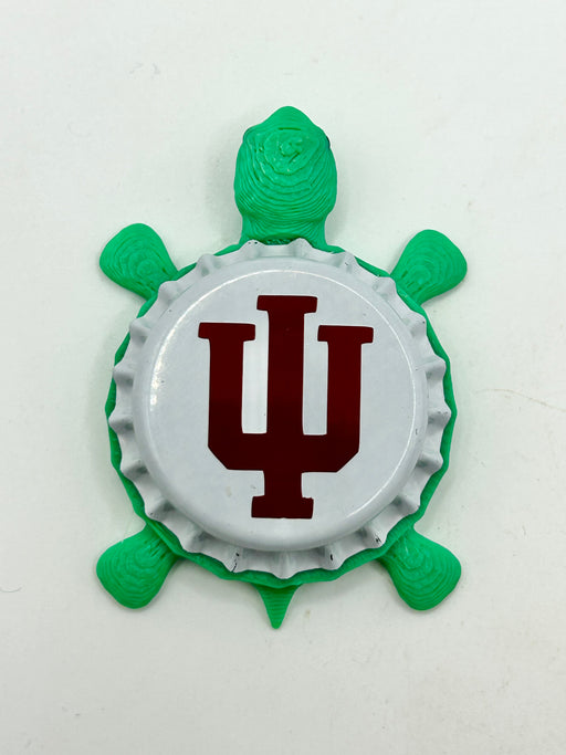 Indiana Hoosiers - Bottle Cap Magnet Turtle Shell Shocked Art